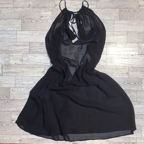 Vintage VS, Sheer V-Neck Halter, Slip Dress - Picture 15 of 15